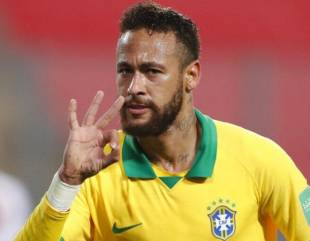 Neymar becomes Brazil’s second-highest scorer of all-time.