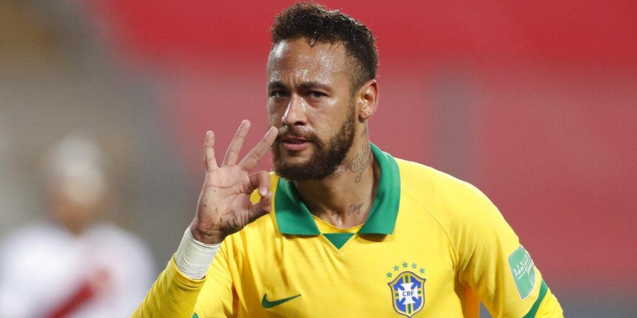 Neymar becomes Brazil’s second-highest scorer of all-time.