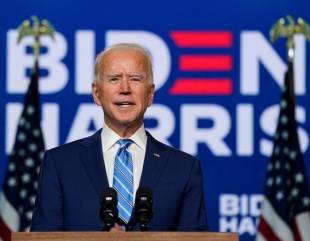 US election: Joe Biden confidently declares that he will be winner of presidential poll.