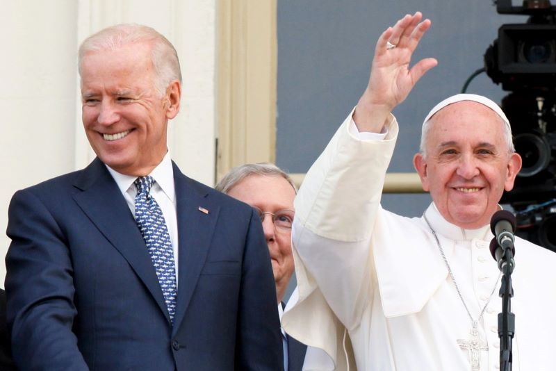 Pope Francis Congratulates Biden, Who Will Be the Second Ever Catholic President.