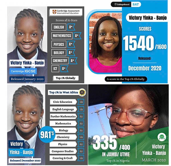 Young Nigerian Yoruba Girl Emerges As Best Student In WASSCE and IGCSE CAMBRIDGE Examinations.