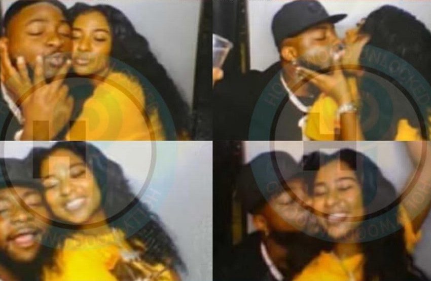 Pictures of Davido Kissing Young M.A’s Ex Surfaces online