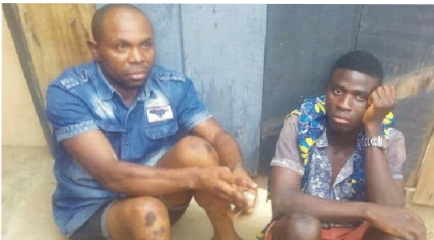 Amotekun arrest two suspected gay men caught having sex in Ondo.