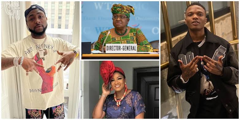 Forbes Africa Icons List: Davido, Burna Boy, Funke Akindele, Wizkid and others featured.