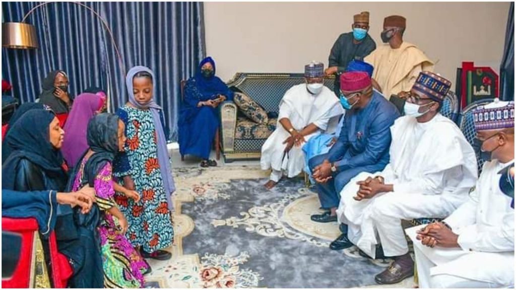 Buni, Fayemi, Bello Pay Condolence to President Buhari, Late COAS Family