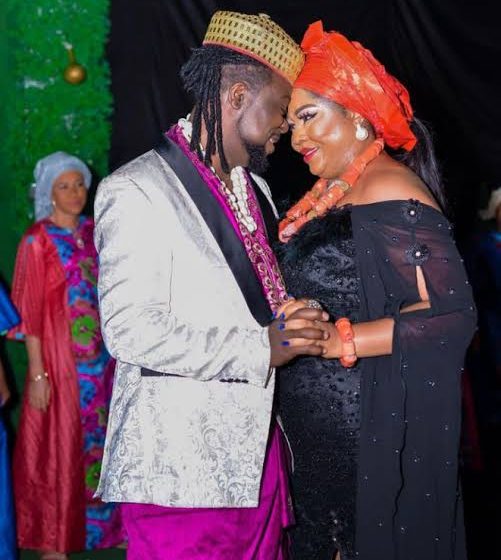 Regina Daniels mother reportedly weds her young lover.