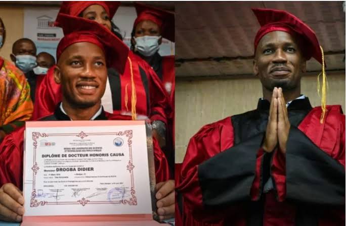 Didier Drogba Recieves An Honorary Degree From Cote D’Ivoire University