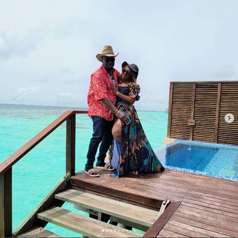 Obi Cubana goes on vacation to Maldives