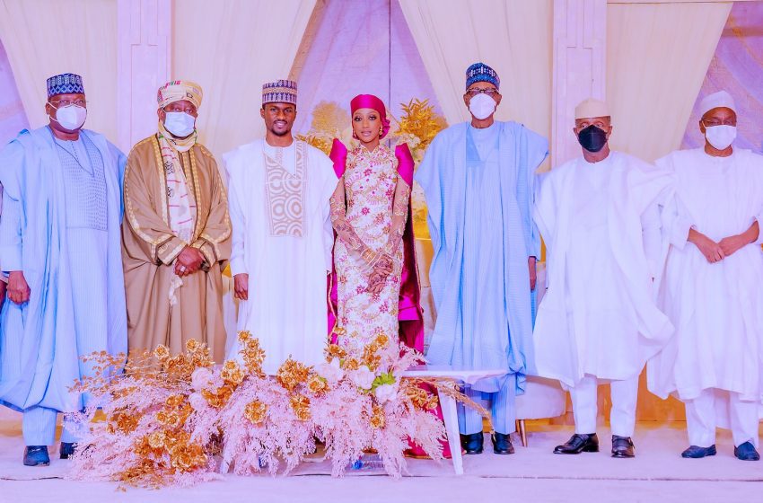 Photos of President Buhari, Osinbajo, and others at Yusuf and Zahra’s wedding luncheon