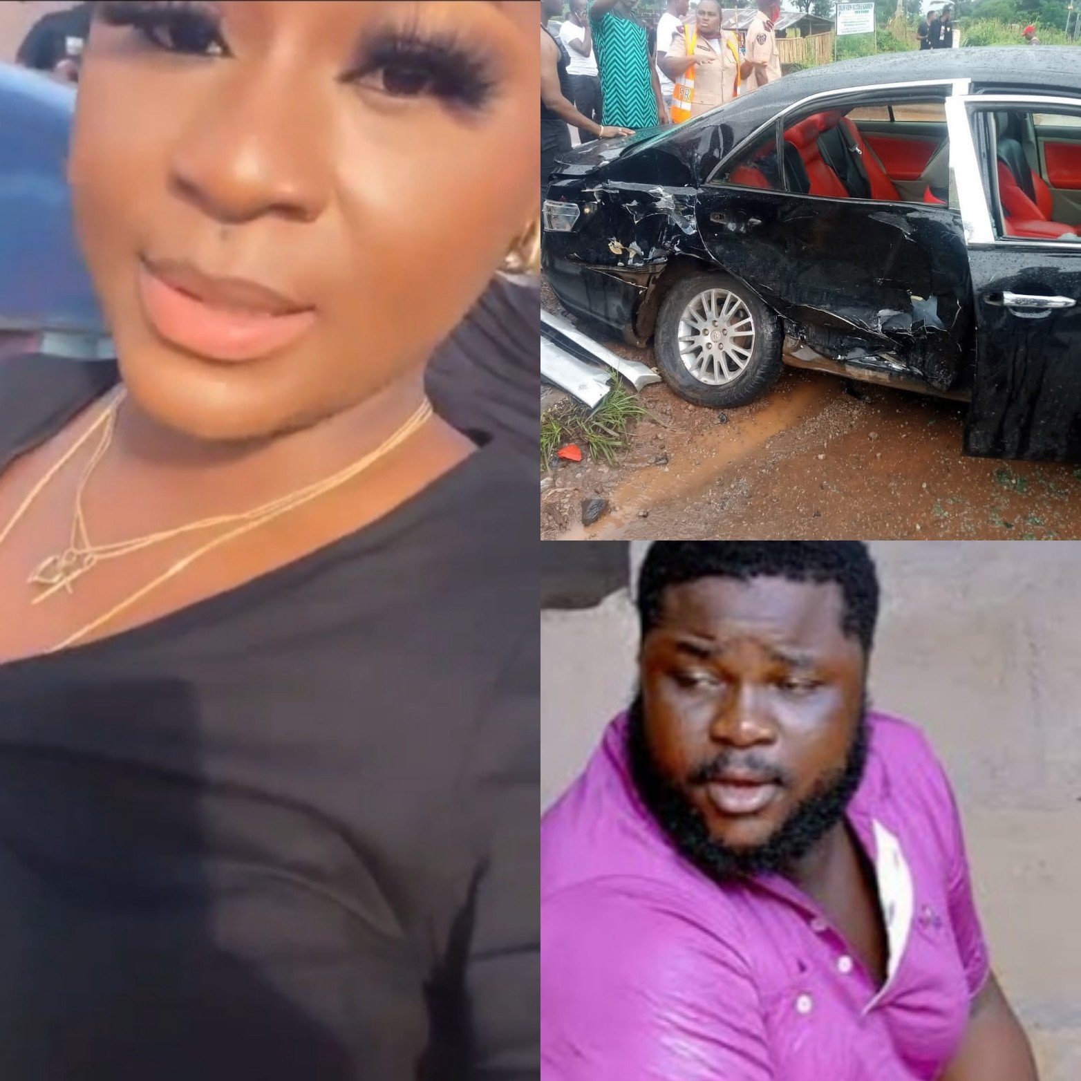 Actress, Destiny Etiko involved in a car accident