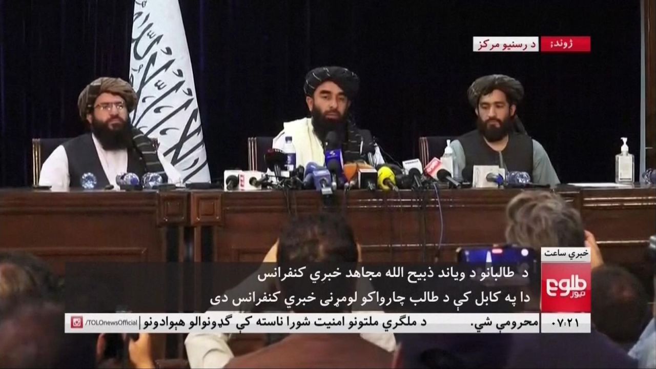 Taliban Holds News Conference Stating They Are Not Seeking Revenge