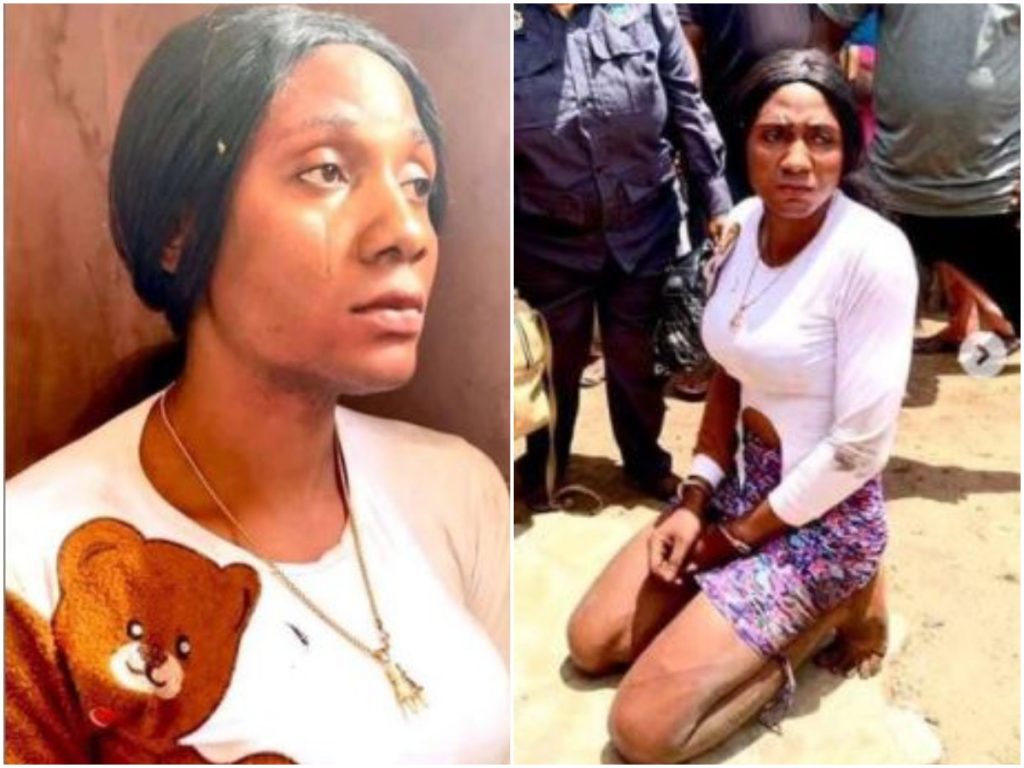 ‘Male’ Cross Dresser Disgraced In Kogi (Photo)