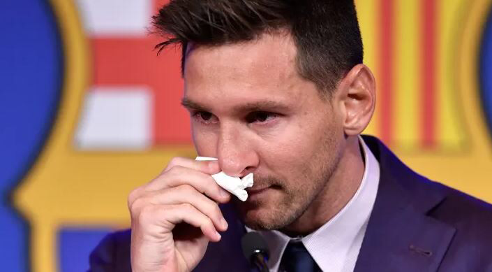 Tissue Paper Used By Messi During Barca Farewell Conference Auctioned For M