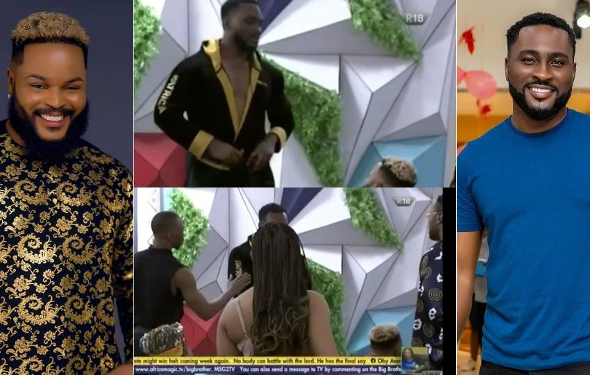 BBNaija 2021: Pere and WhiteMoney fight in Biggie’s House (Watch Videos)