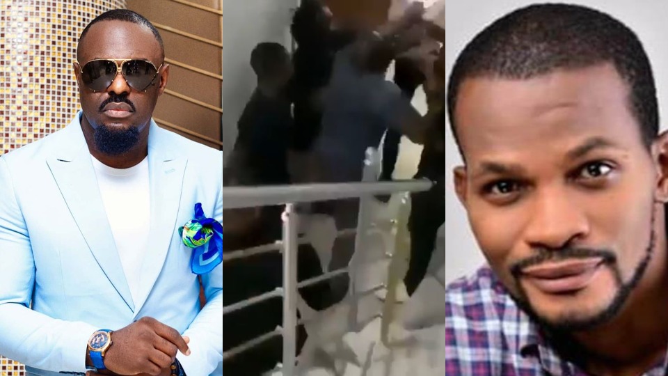 Jim Iyke tracks down Uche Maduagwu, beats him for labeling him a ritualist (Video)