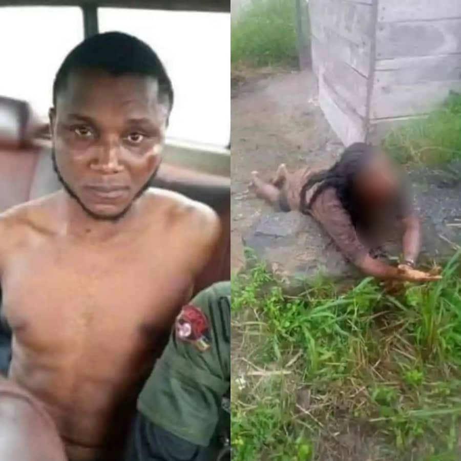 Bayelsa Police arrest man while attempting to behead female undergraduate (photos)