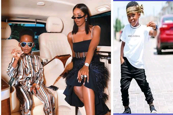 Tiwa Savage’s son, Jamil confidently tells the singer that he is famous only because of her. (VIDEO)