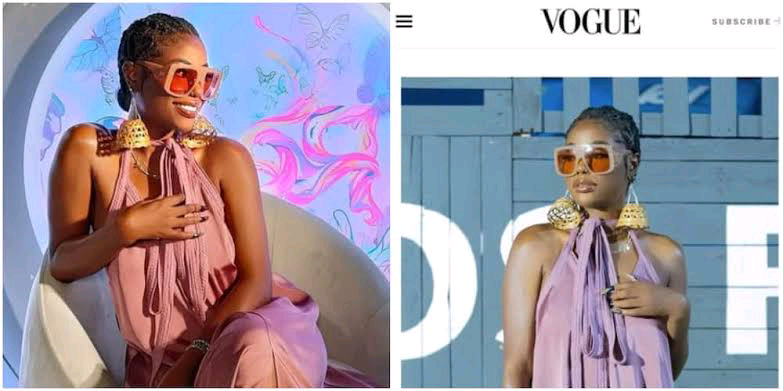 Davido’s babymama,  Sophie Momodu gets recognized by Vogue Magazine and CNN over her outfit to Lagos Fashion Week.