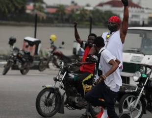 Charly Boy Joins Endsars Memorial Protest At Lekki Toll Gate