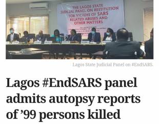 EndSARS: Pathologist Tenders Autopsy Reports Of 99 Persons Killed During Protest