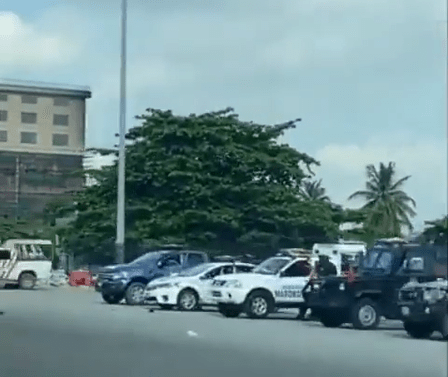 Heavy Police Presence At Lekki Tollgate (Photos, Video)