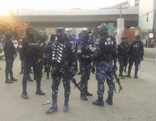 Security Operatives Take Over Lekki Tollgate Ahead Of #EndSARS Memorial Protest (Pix)