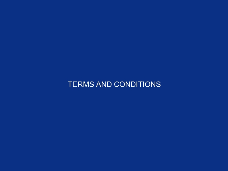 Terms and Conditions