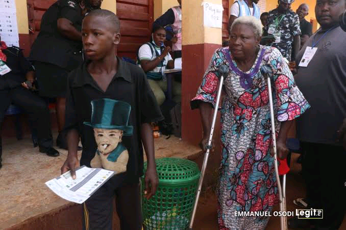 70-year-old woman rejoices as she votes during Anambra elections, says she is the most happiest woman on earth.