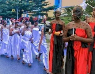 What Rivers State University had their year 1 students wear for their induction ceremony will shock you! (Photos)