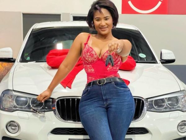 Keke Mphuthi’s man surprises her with a new car (Photos)