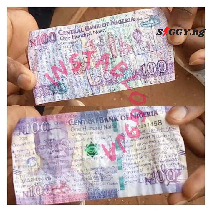 Exam Malpractice: See What Auchi Polytechnic Student Did To ₦100 Notes (Pix)