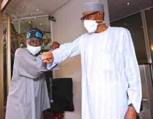 “He Is An Exceptional Leader” – Tinubu Visits Aso Rock, Hails Buhari (Photos)