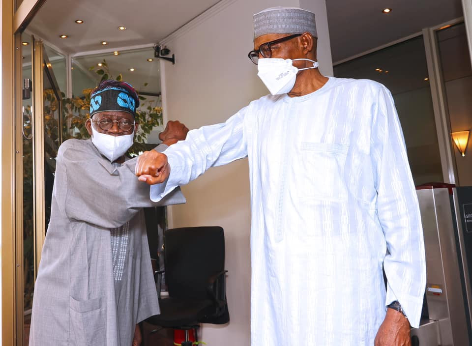 “He Is An Exceptional Leader” – Tinubu Visits Aso Rock, Hails Buhari (Photos)