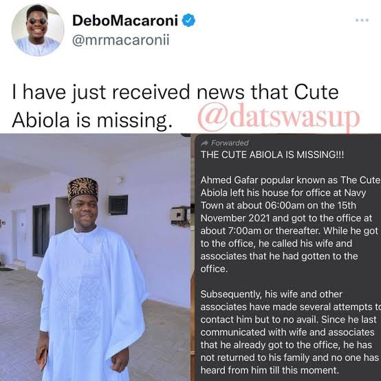The Cute Abiola has been detained by the Nigerian Navy