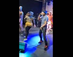 Master KG surprises ex-lover, Makhadzi at a show