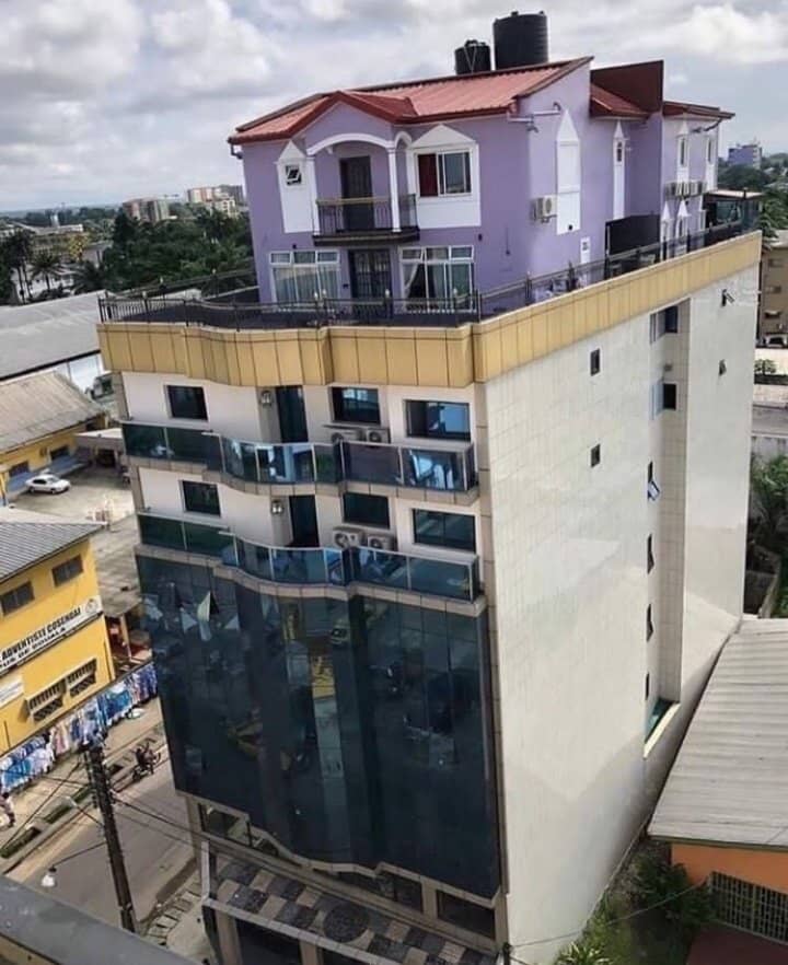 Picture Of A House Built On Top Of Another House