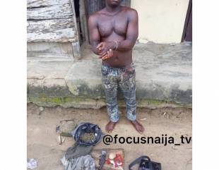 R*pist Who Dozed Off After Having Carnal Knowledge of A Woman Caught In Delta State (Photo)