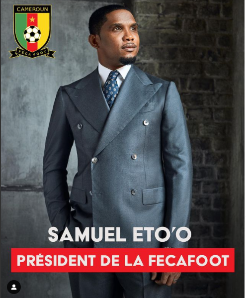 Football icon, Samuel Eto’o elected president of Cameroon FA