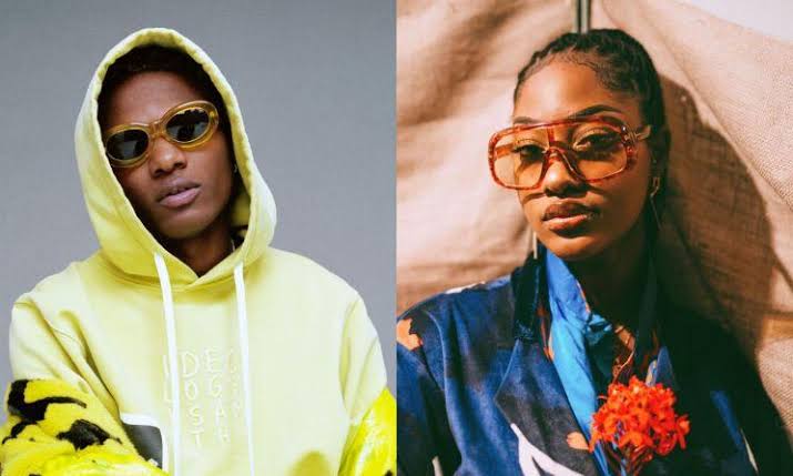 Tems finally reacts to Wizkid attempting to carry her