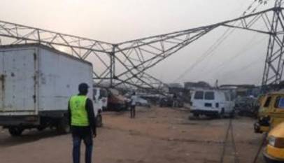 Transmission cables collapse in Lagos