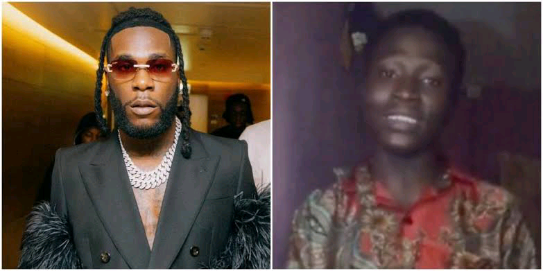 “I need Burna boy’s help.”- Young man who was pushed offstage by Burna boy cries out for singer’s assistance.(VIDEO)