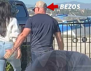 Jeff Bezos slaps girlfriend Lauren Sanchez’s butt after lunch