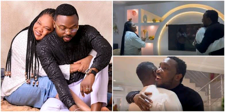 Toyin Abraham throws a surprise for her husband on his birthday, invites Timi Dakolo to sing for him.