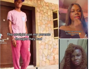 Nigerian man shares a slideshow of his transition into a trans woman (video)