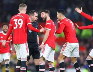 Manchester United fined by the FA for players’ furious reaction during Brighton win