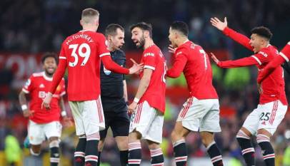 Manchester United was fined by the FA for a furious altercation with the referee against Brighton