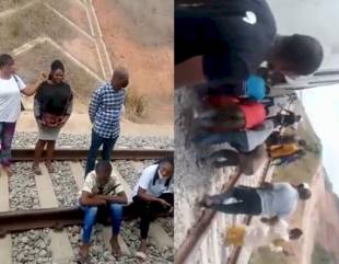 Passengers stranded as Lagos-Ibadan train runs out of diesel mid-journey (video)