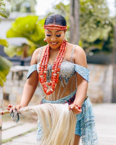 Rita Dominic Looking Stunning In Her Traditional Wedding Dress (Photos) 