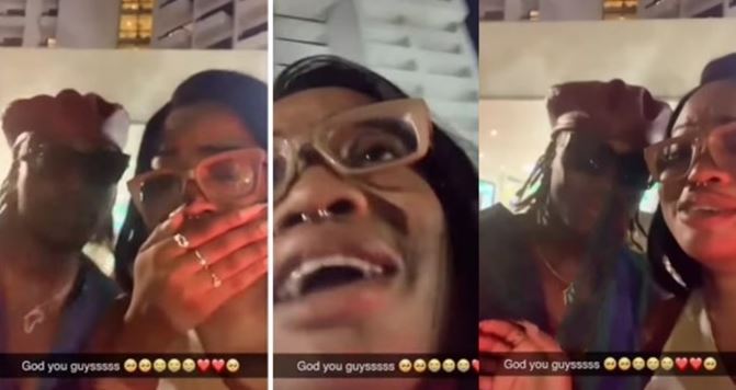 Lady Cries Non-stop As She Meets Fireboy (Video)