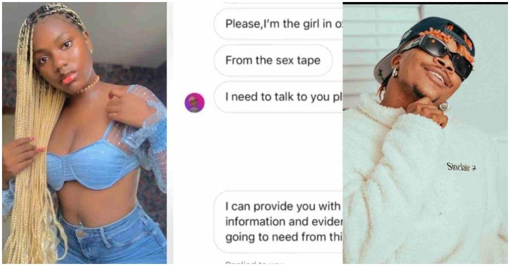 Lady in Oxlade’s leaked S3x-tape files defamation lawsuit against him, says she was disowned over the video